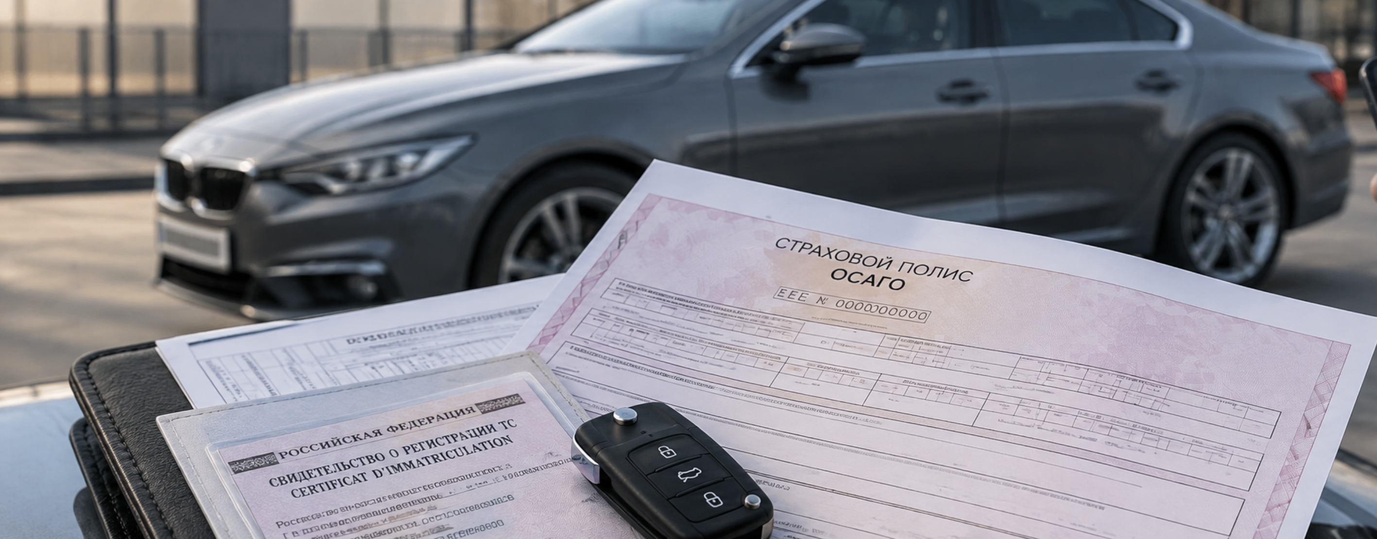 Полис ОСАГО и документы на автомобиль виновника ДТП